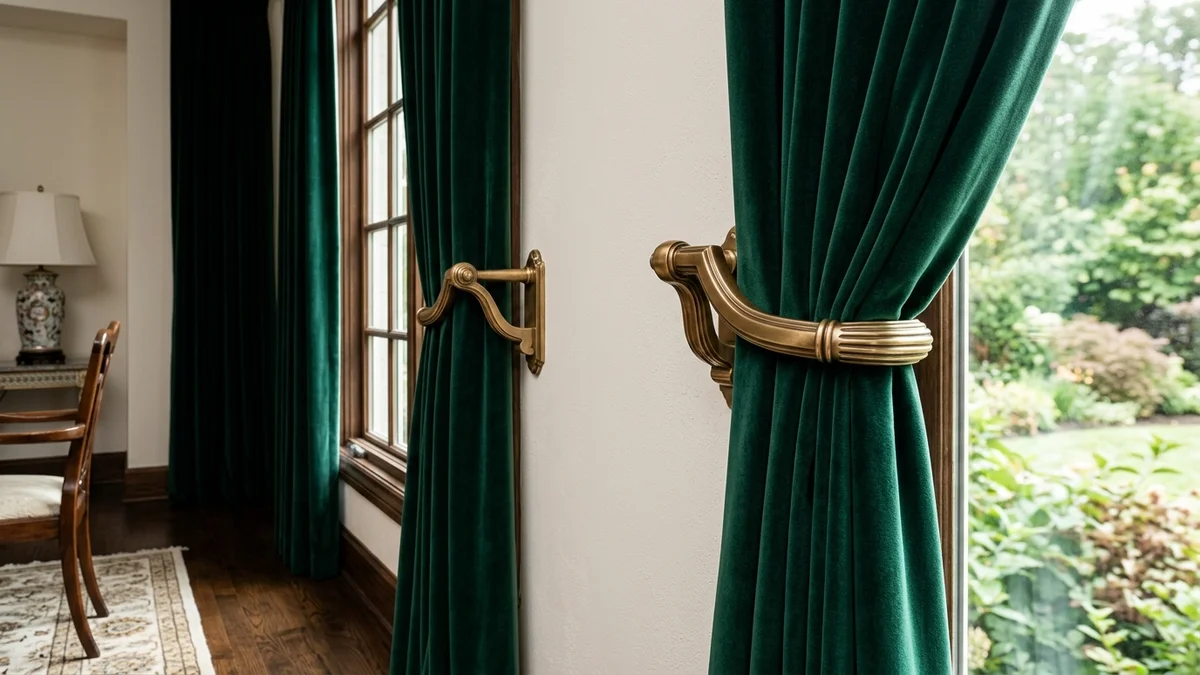 Solid Brass Architectural Holdbacks