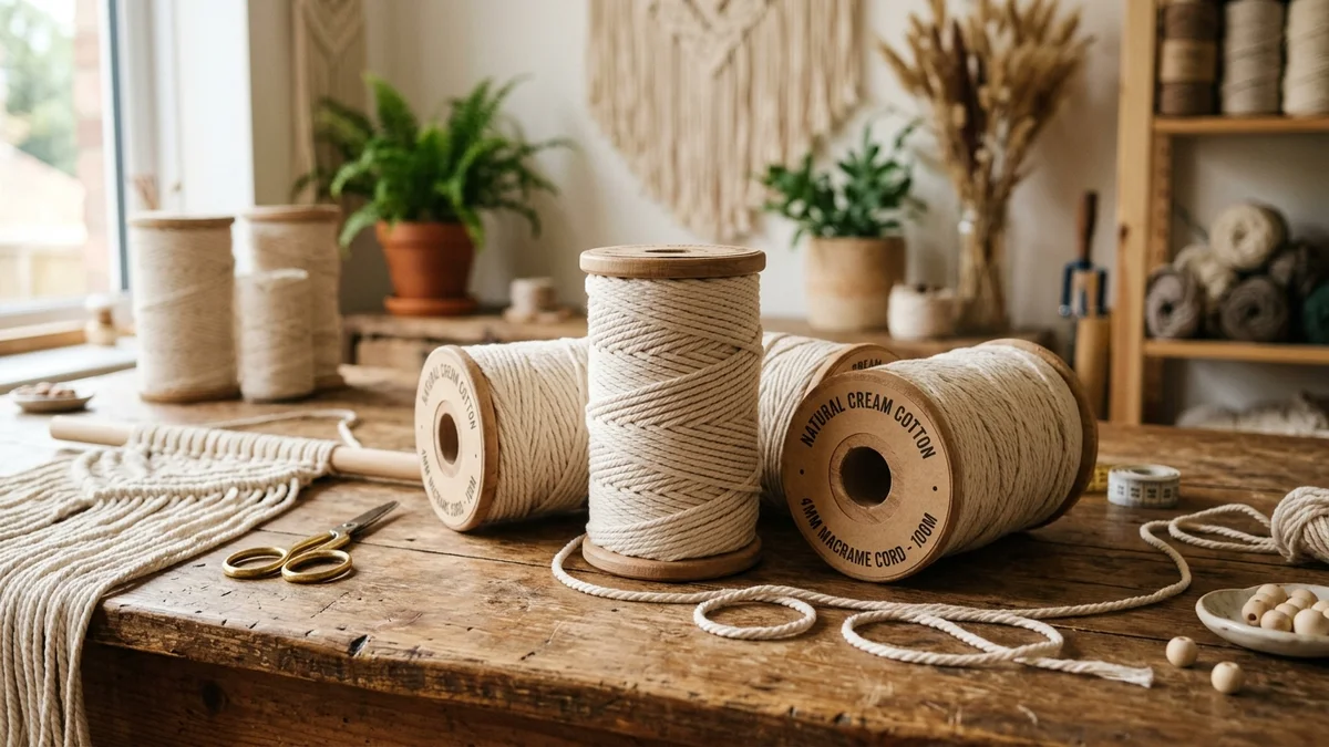 4mm Natural Cotton Macrame Cord (109 Yards)
