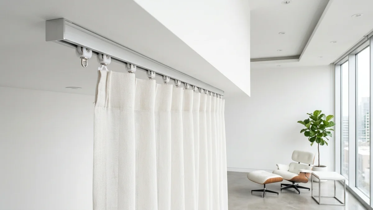 Ceiling-Mount Traverse Curtain Track